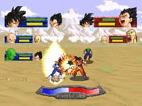 une photo d'Ã©cran de Dragon Ball Z - The Legend sur Sega Saturn